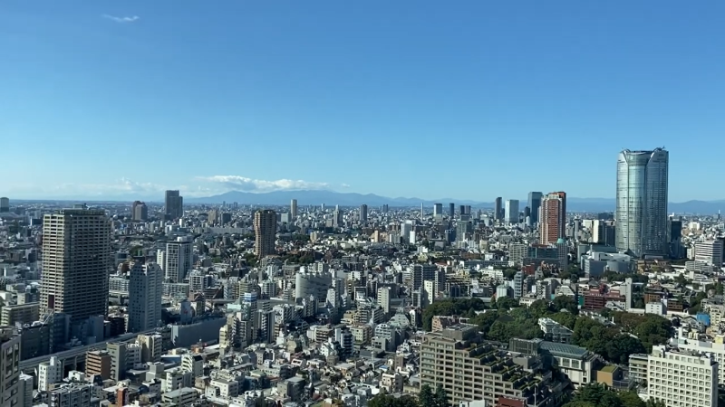 東京タワーからの眺め